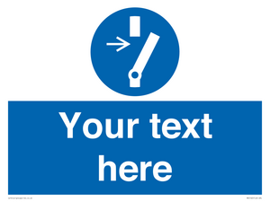 Custom Disconnect Sign